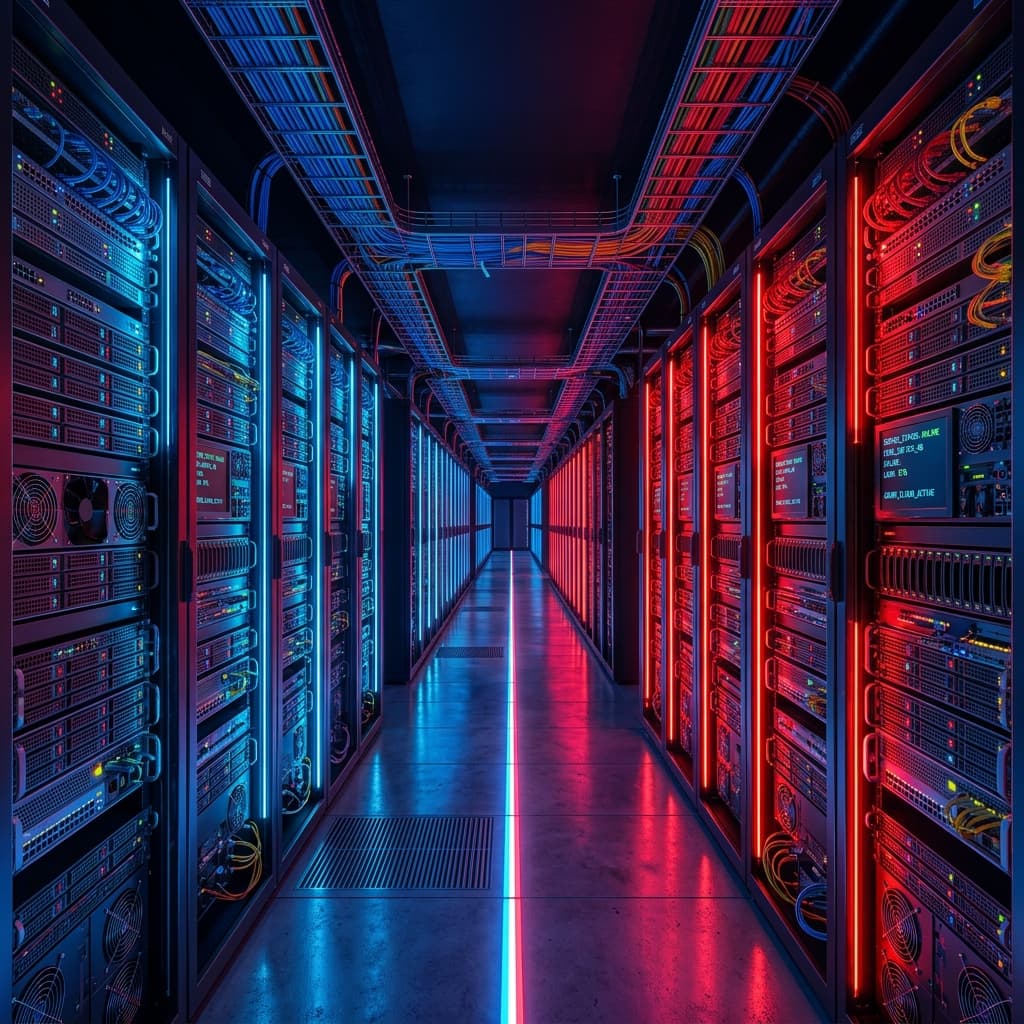 Dual Tone Server Cloud Background